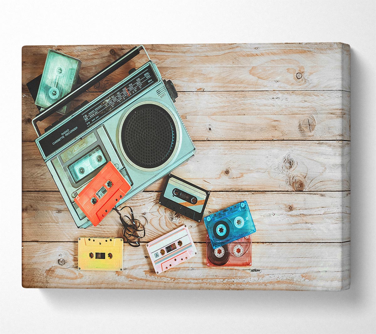 Tape Player Canvas Wall Art