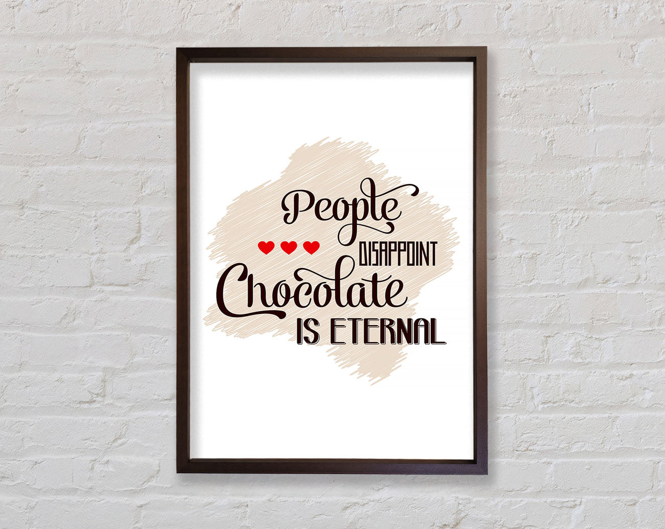 Chocolate Is Eternal Framed Wall Art