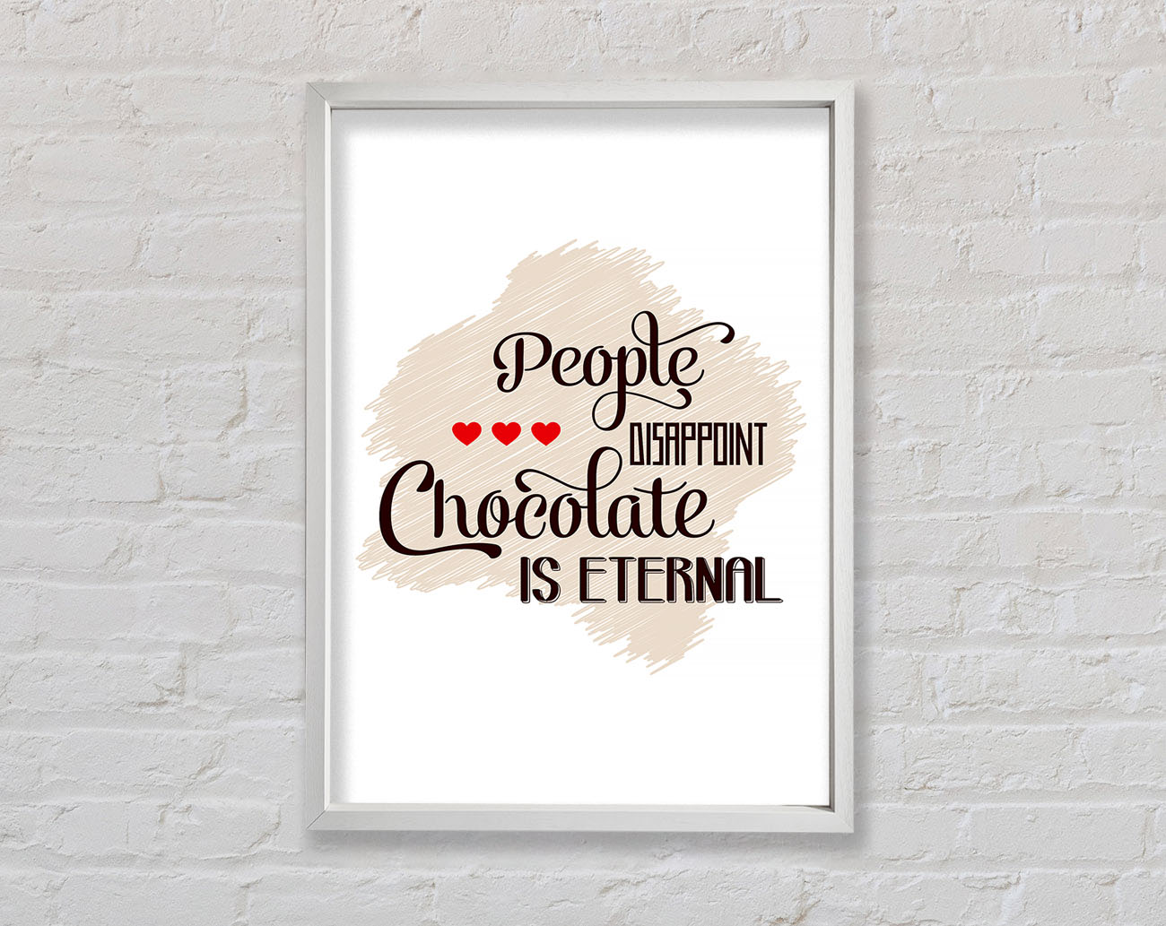 Chocolate Is Eternal Framed Wall Art