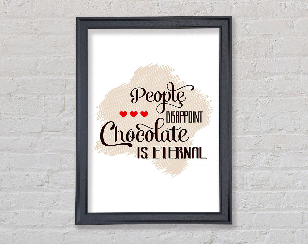 Chocolate Is Eternal Framed Wall Art