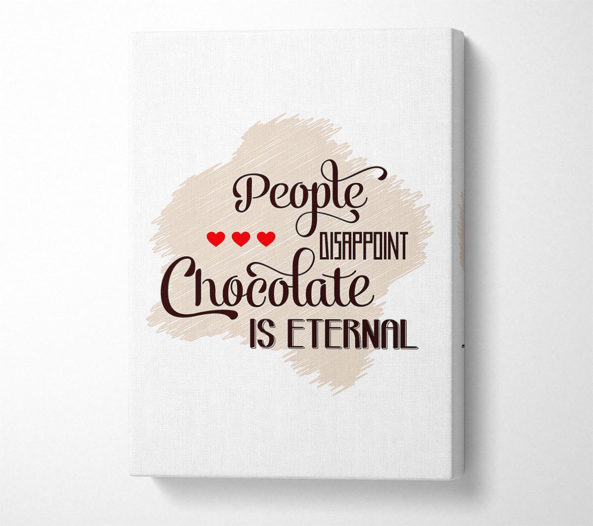Chocolate Is Eternal Canvas Wall Art