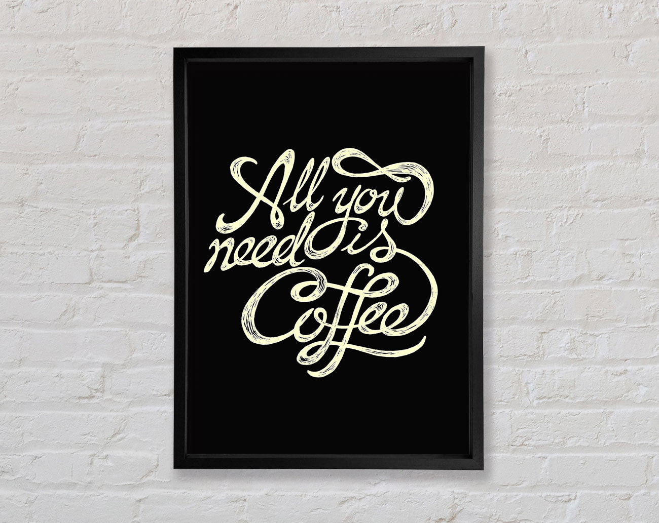 All You Need Is Coffee Framed Wall Art