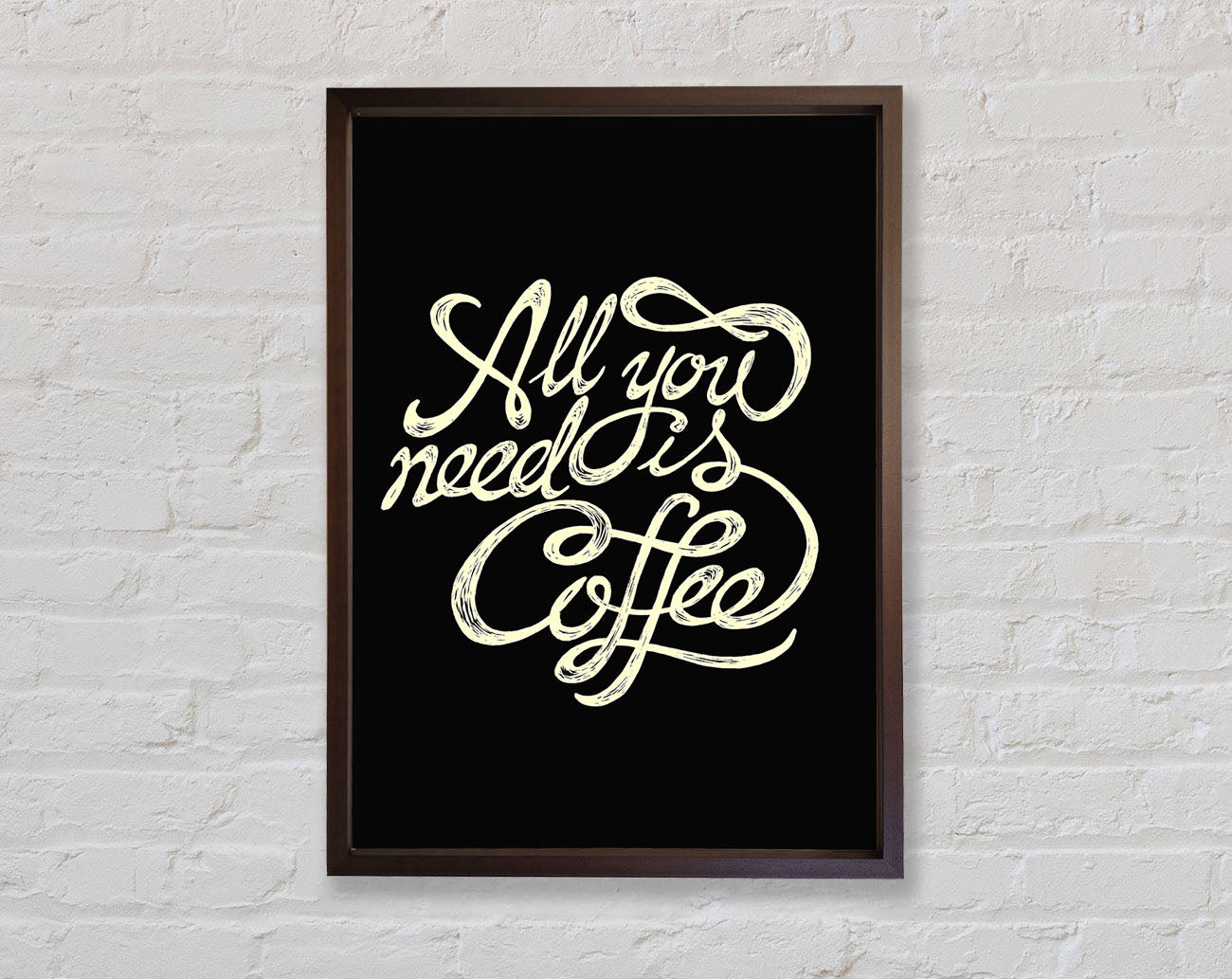All You Need Is Coffee Framed Wall Art