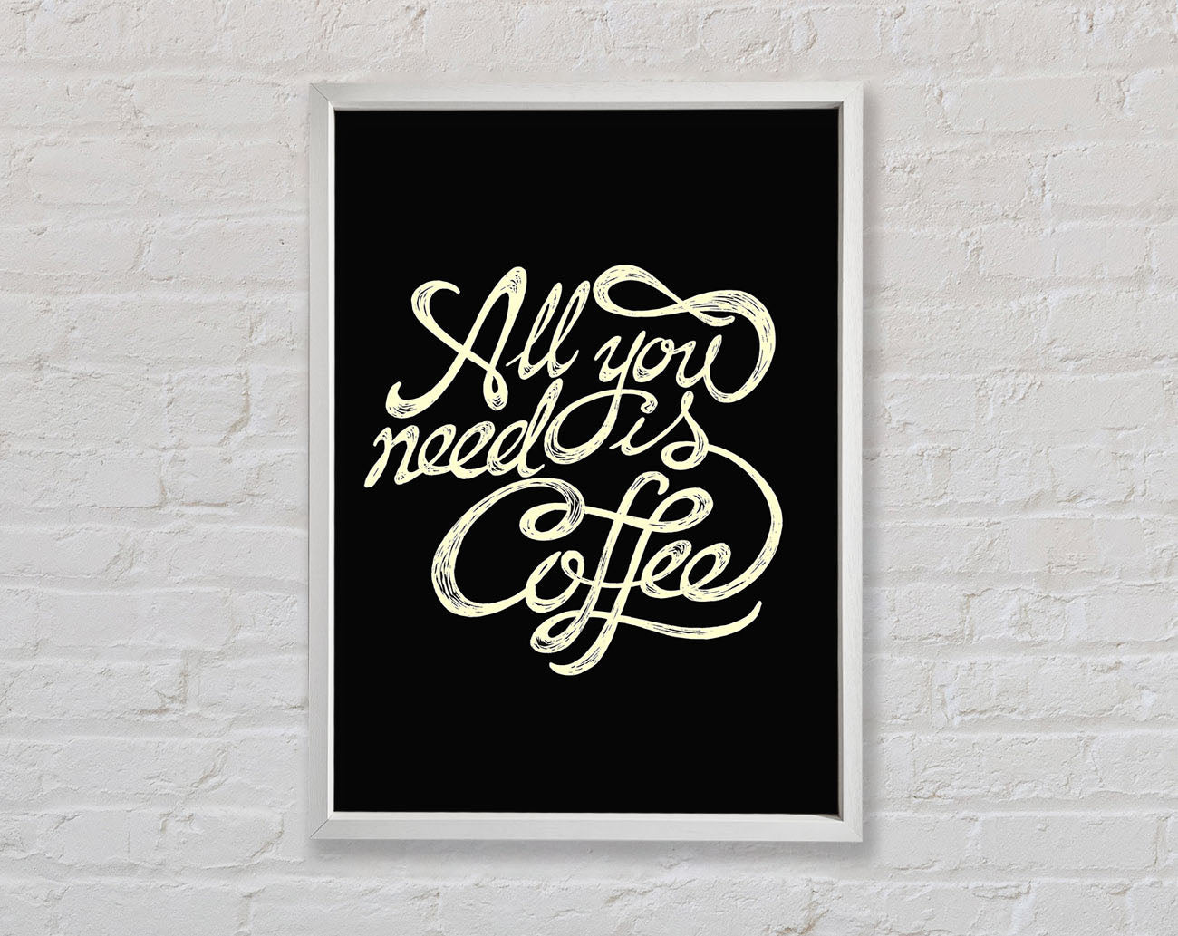 All You Need Is Coffee Framed Wall Art