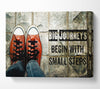 Big Journeys Begin Canvas Wall Art