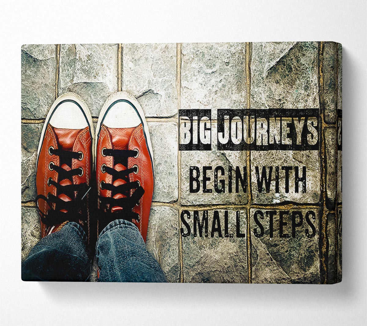 Big Journeys Begin Canvas Wall Art