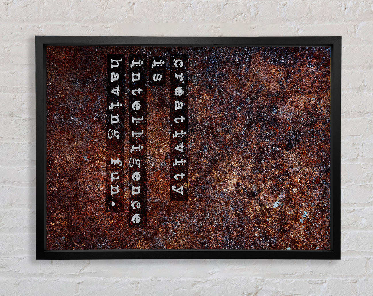 Creativity Is Intelligence Framed Wall Art
