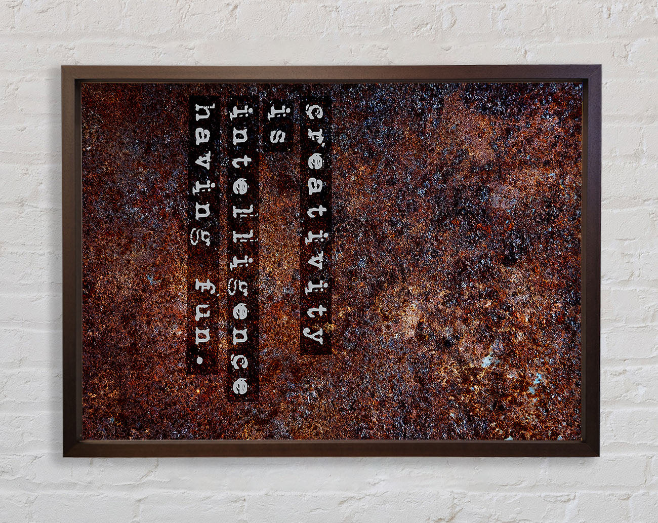 Creativity Is Intelligence Framed Wall Art