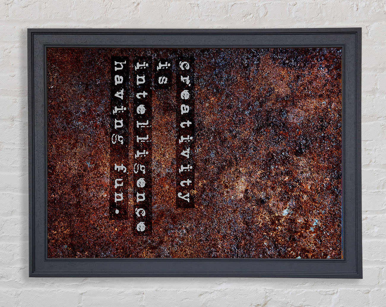 Creativity Is Intelligence Framed Wall Art