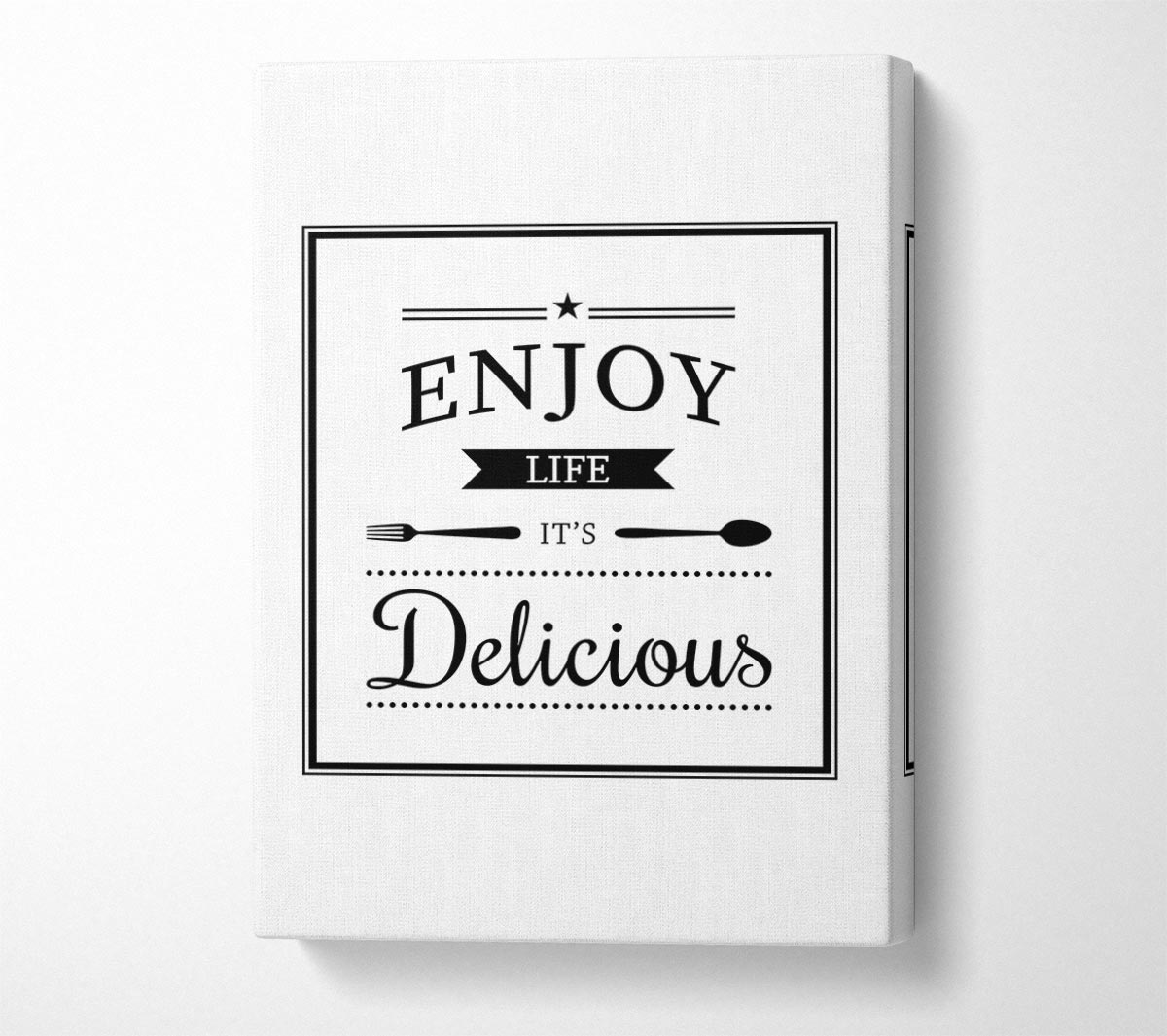 Enjoy Life It's Delicious Canvas Wall Art