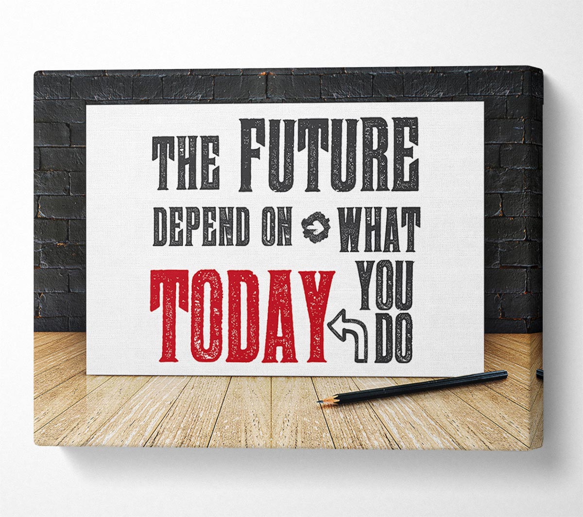 The Future Depends On Canvas Wall Art