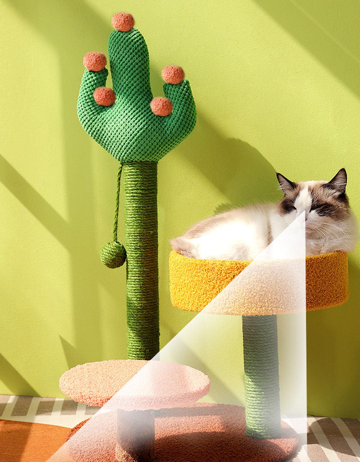 Ola's Cactus with Bed, Cat Toy, Climbing tree