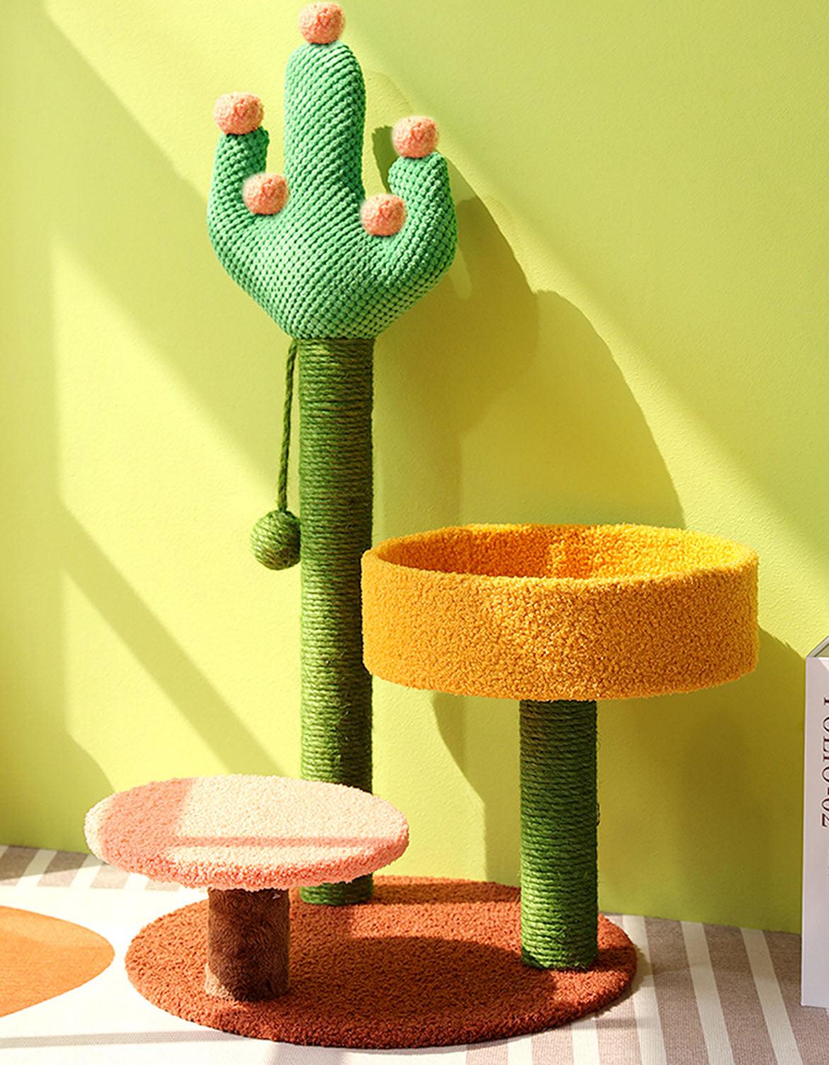 Ola's Cactus with Bed, Cat Toy, Climbing tree