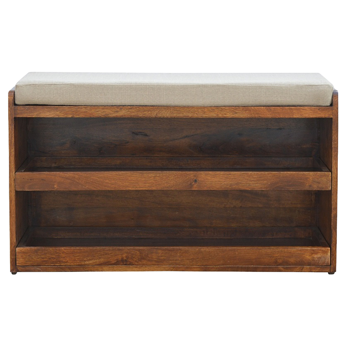 Artisan Furniture Solid Wood Mud Linen Pull out Shoe Bench