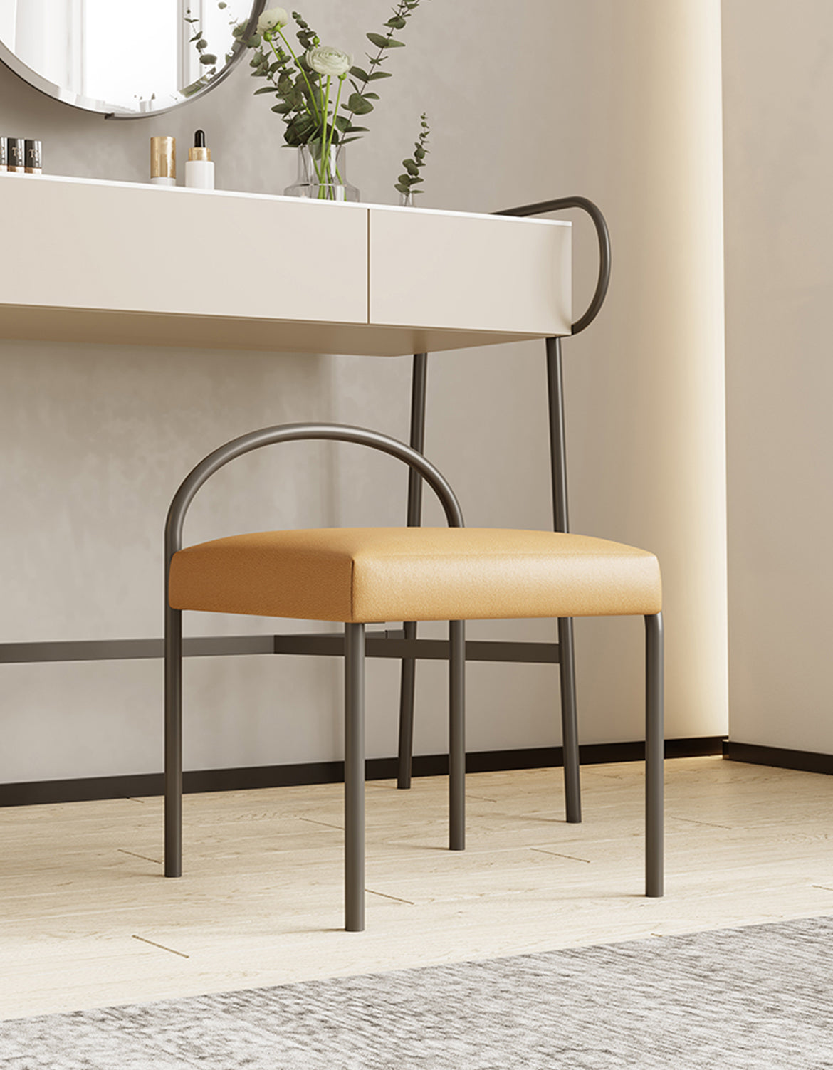 Adiya Dressing Table with Mirror