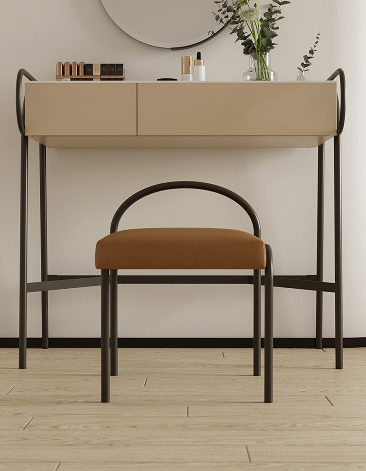 Adiya Dressing Table with Mirror