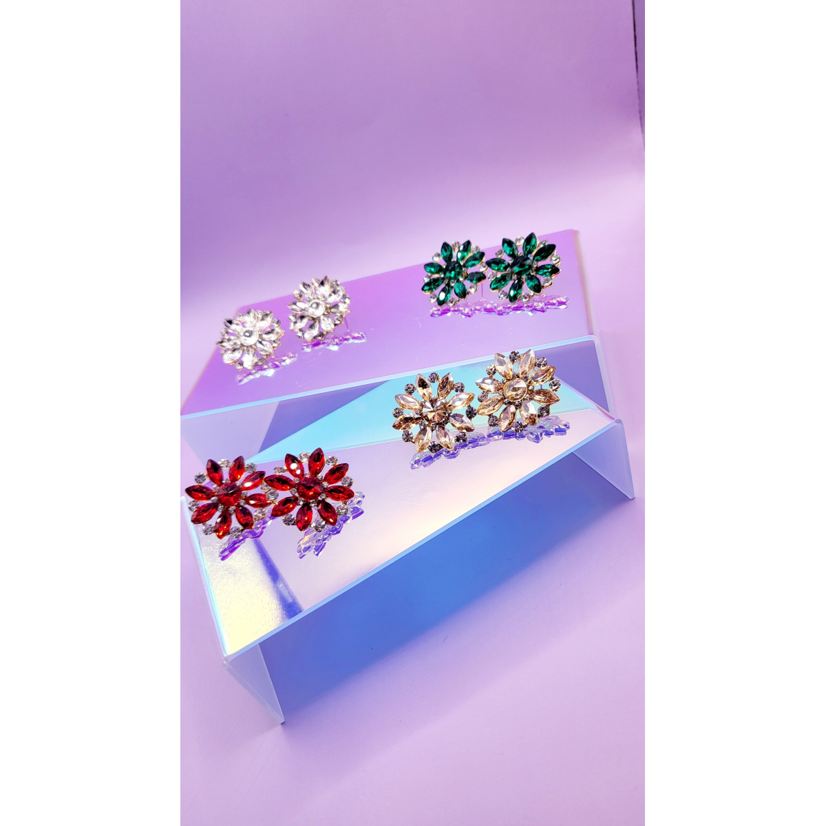 Spark Crystal Stud Earrings