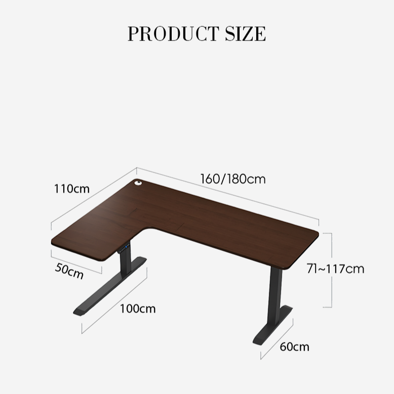 Smart Electric Standing Office Desk, Computer Corner Desk