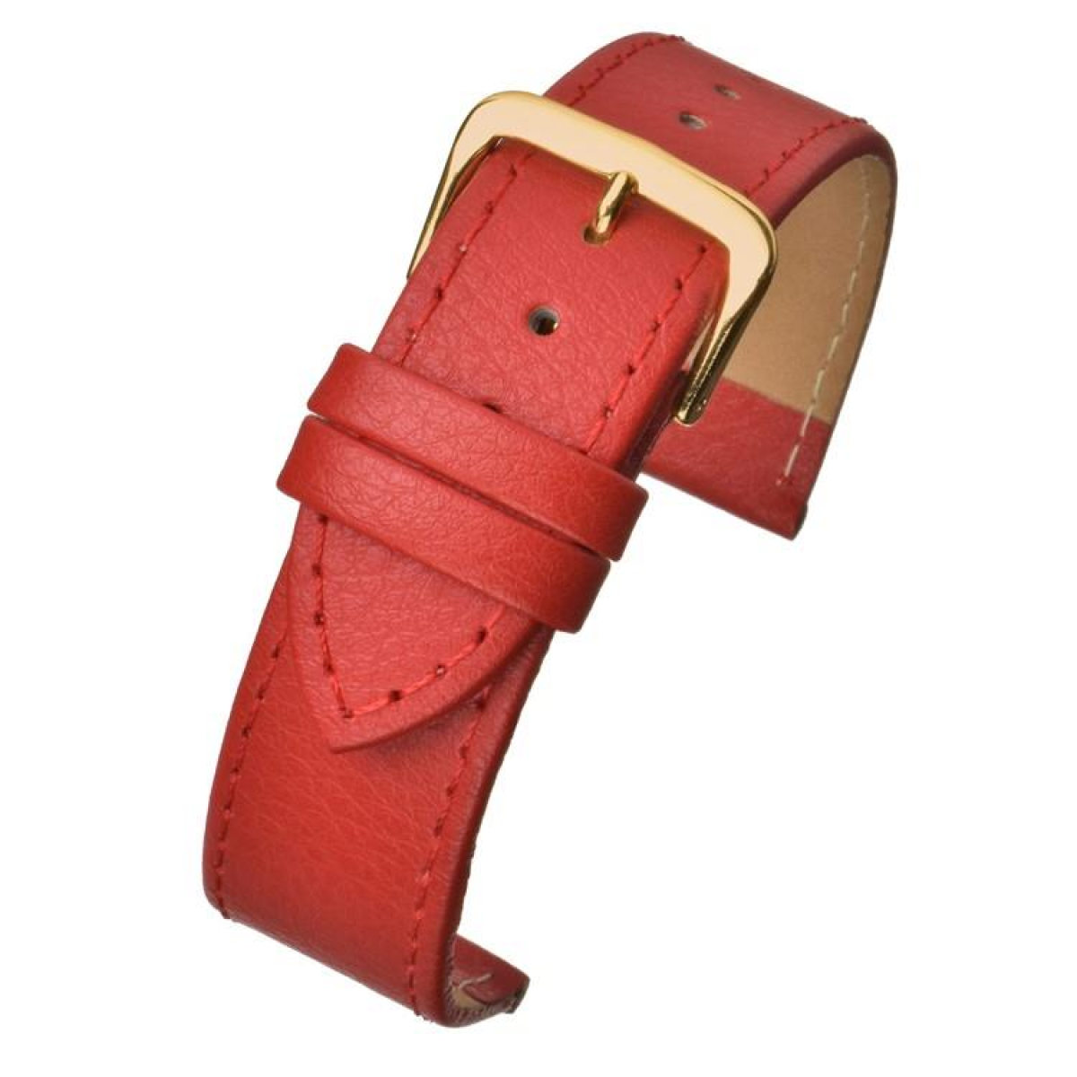 Red Buffalo Grain Leather Watch Strap 10mm