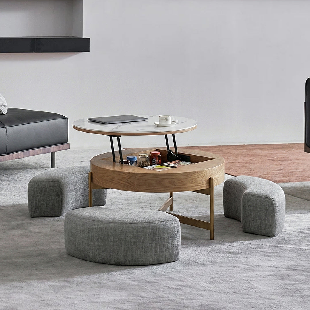 Josiah Round Lift-Top Coffee Table