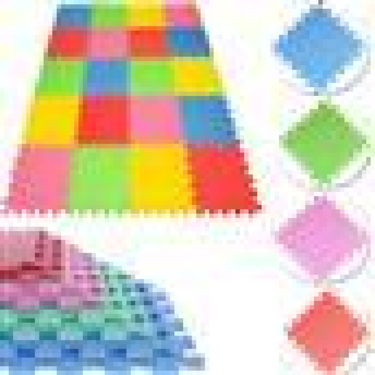 10 PACKS MULTICOLOR EVA INTERLOCKING MAT 30 X 30