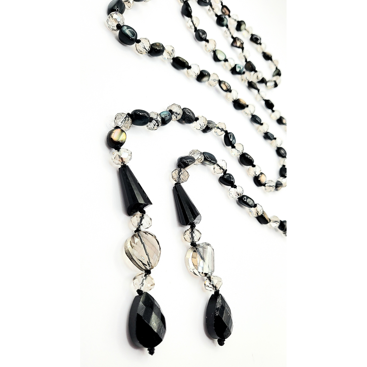 Resin Boho Long Beaded Open Necklace
