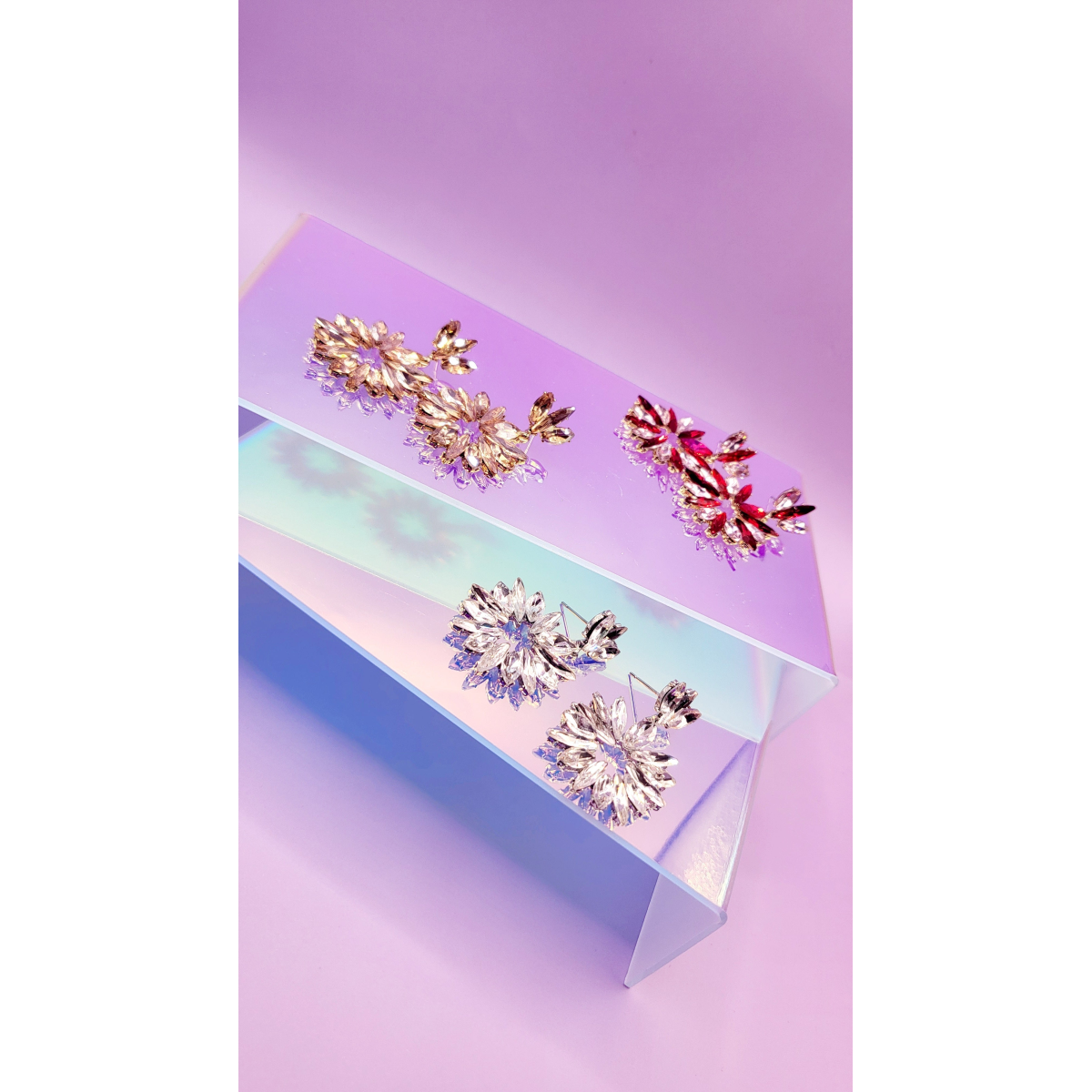 Princess Crystal Drop and Dangle Earrings