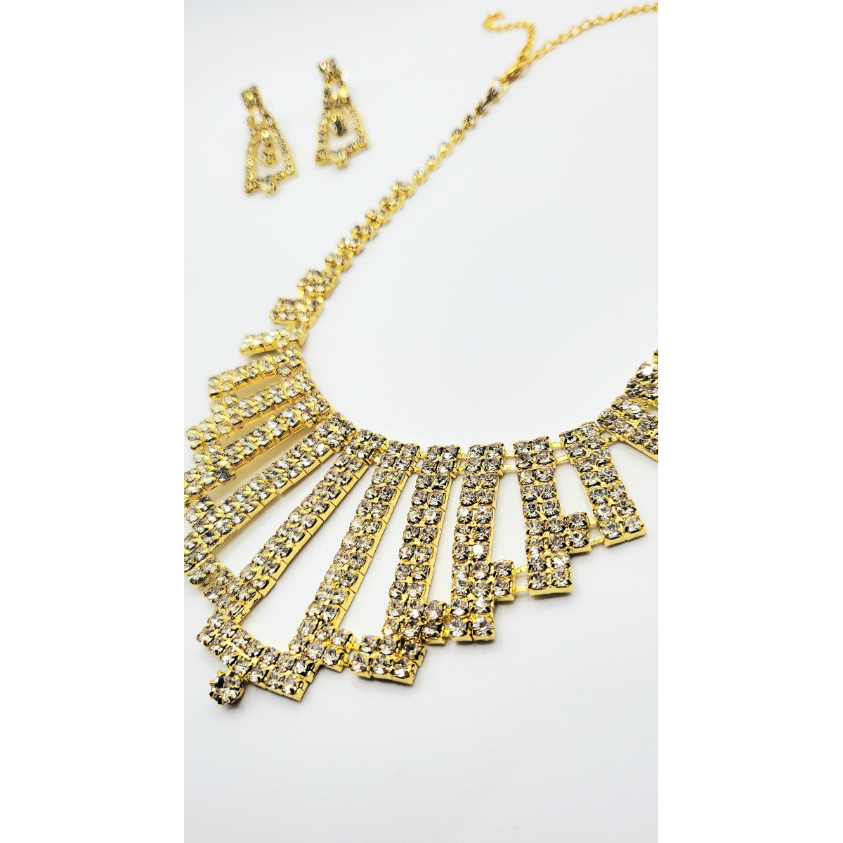 Cascade Crystal Necklace Set