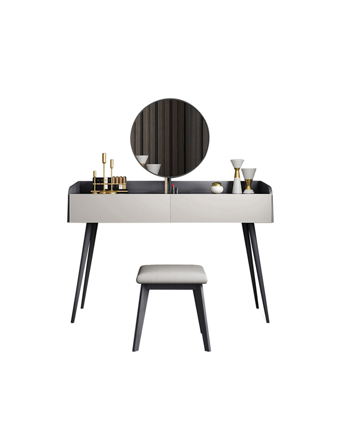 Aden Dressing Table Set With Mirror