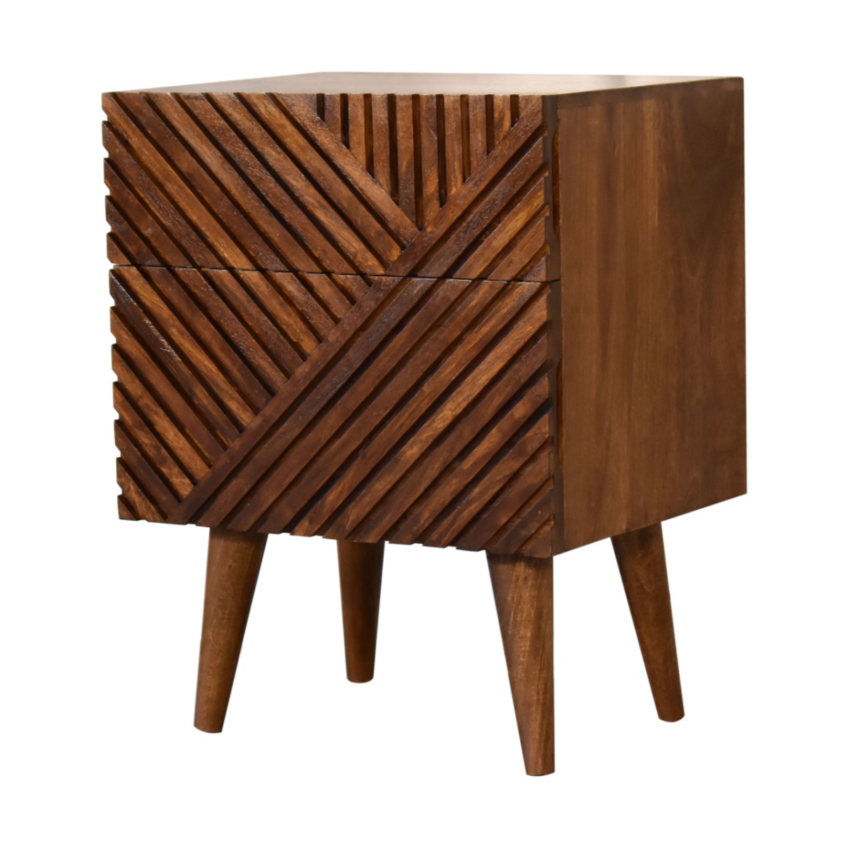 Artisan Furniture Solid Wood Lille 2 Drawer Bedside