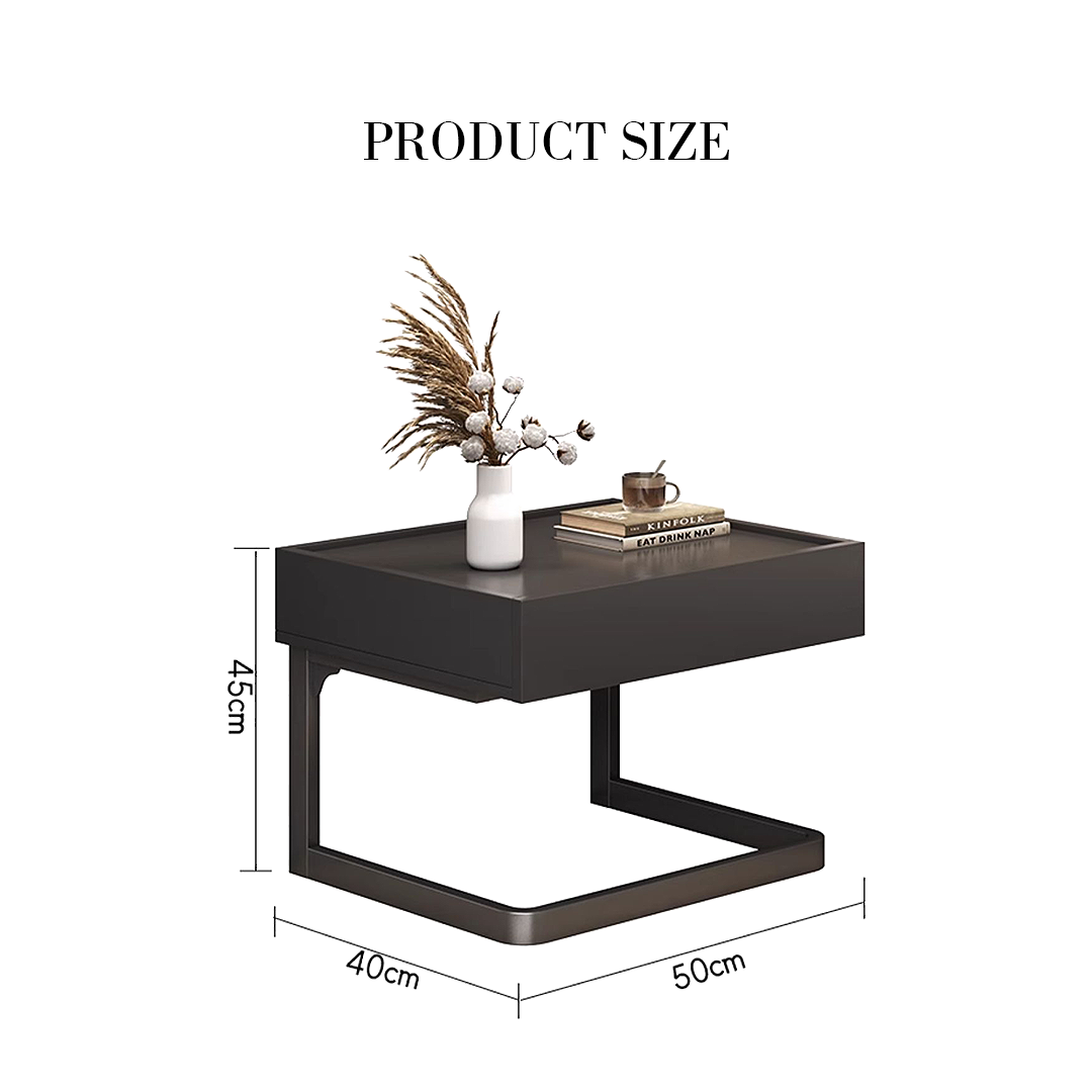 Romina Dark Bedside Table