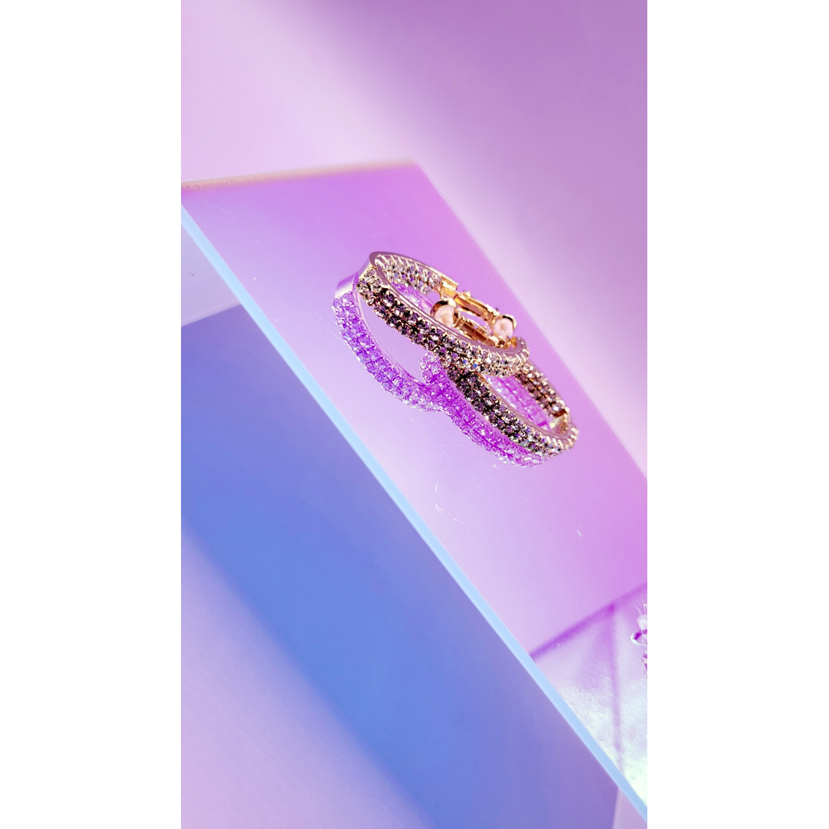 Alani Crystal Mini Hoop Earrings