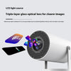 4K Portable Mini Projector - 180° Auto-Focus Home Cinema Projector with HD 1080P Support | Compact Smart Video Projector