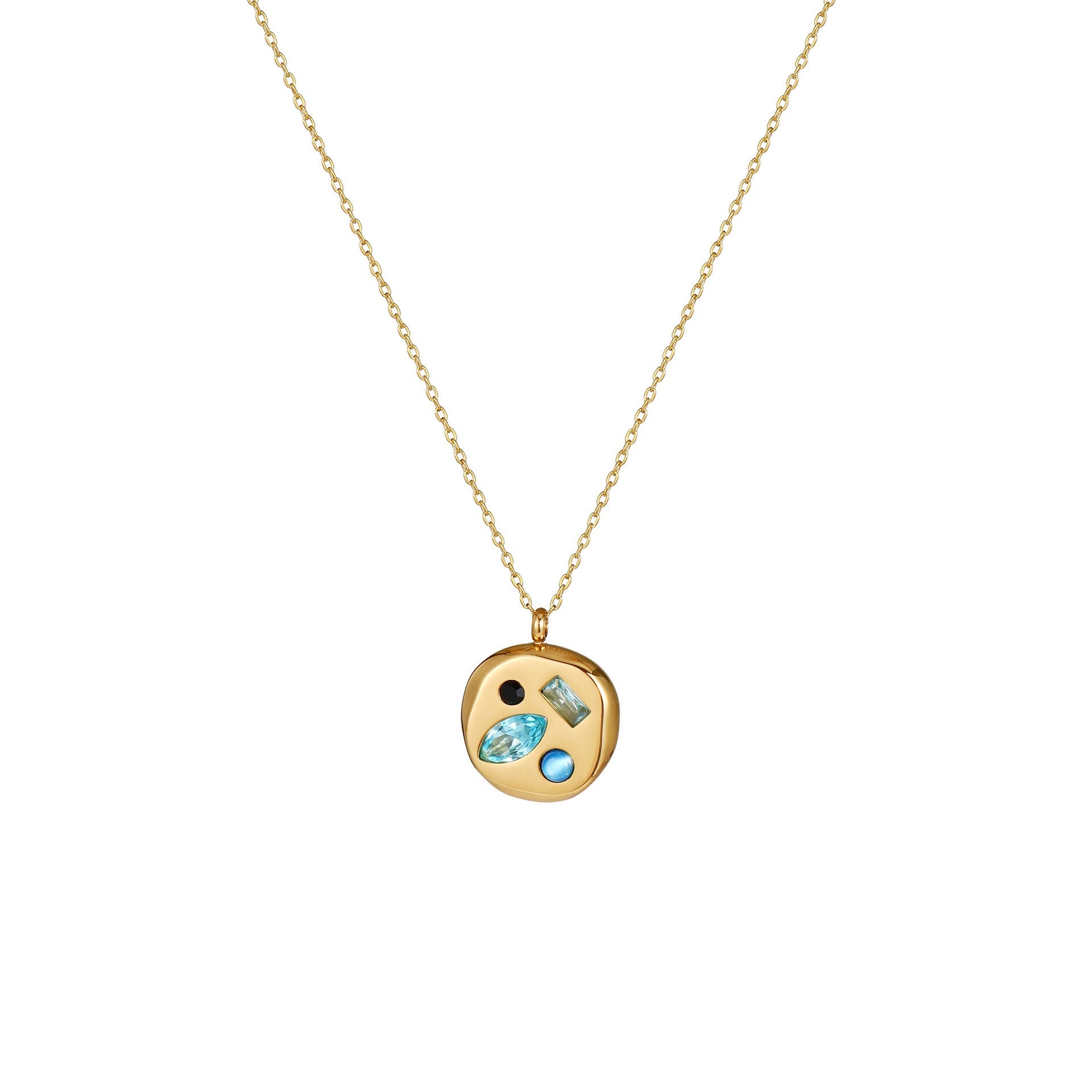 Colorful Zircon Mom Necklace December Birthday Stone Valentine's Day Gift Gifts For Moms Necklace
