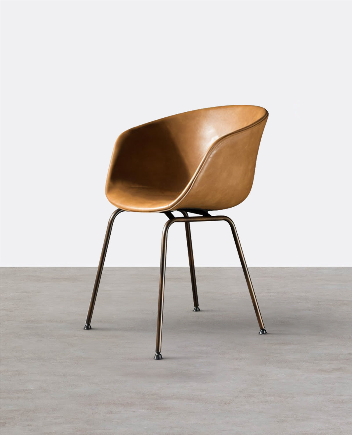 A Set of 2 Herron Dining Chairs, PU Leather