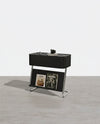 Nikolas Side Table With Storage, Black