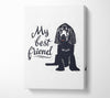 My Best Friend Dog Canvas Wall Art