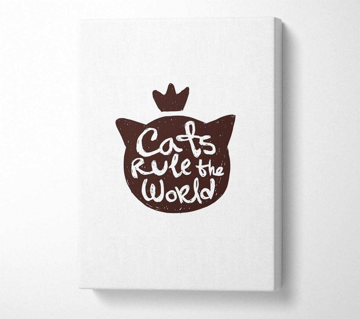Cats Rule The World Canvas Wall Art