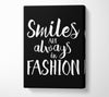 Smiles Are Always In Fashion 3 Canvas Wall Art