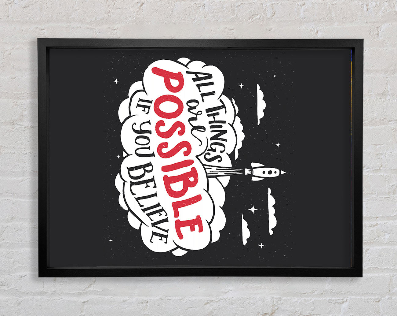 All Things Are Possible Framed Wall Art