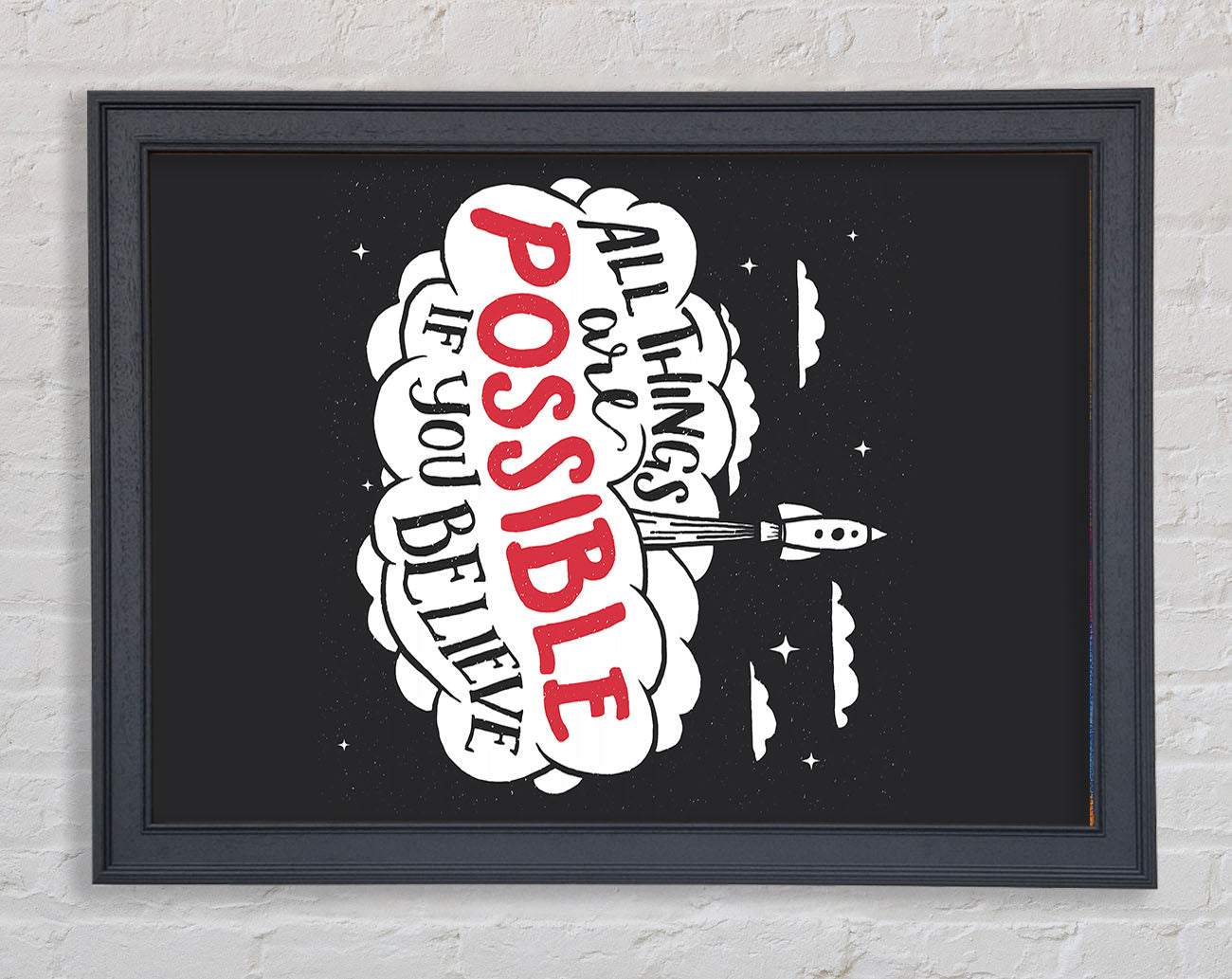 All Things Are Possible Framed Wall Art