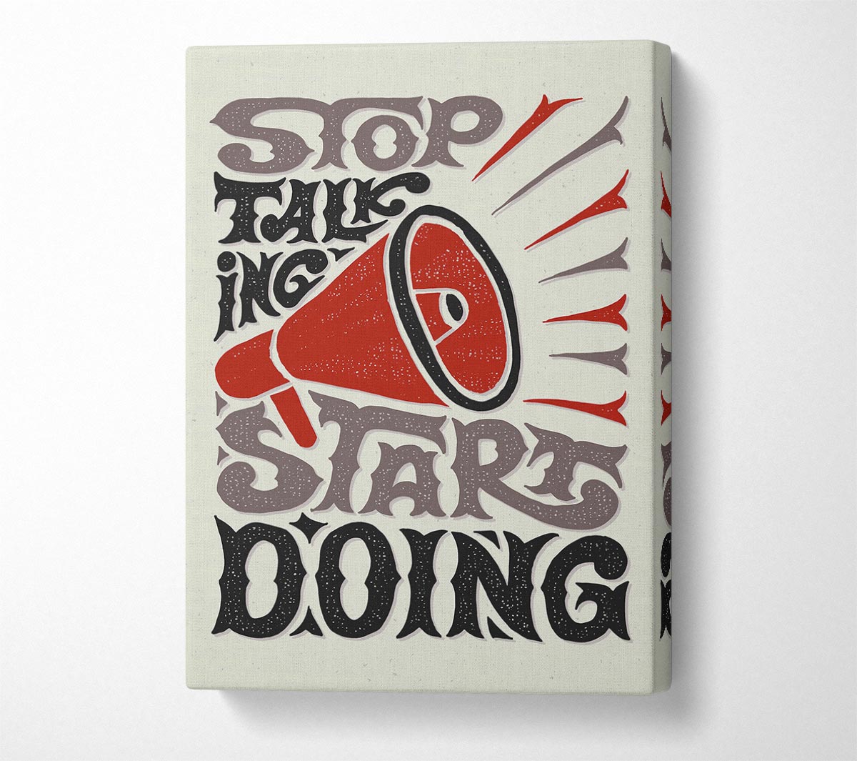 Stop Talking Start Doing Canvas Wall Art