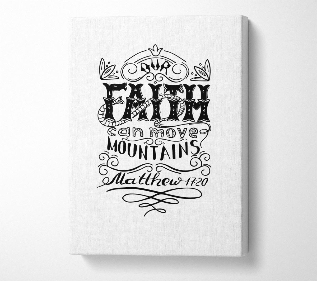Faith Can Move Mountains Canvas Wall Art