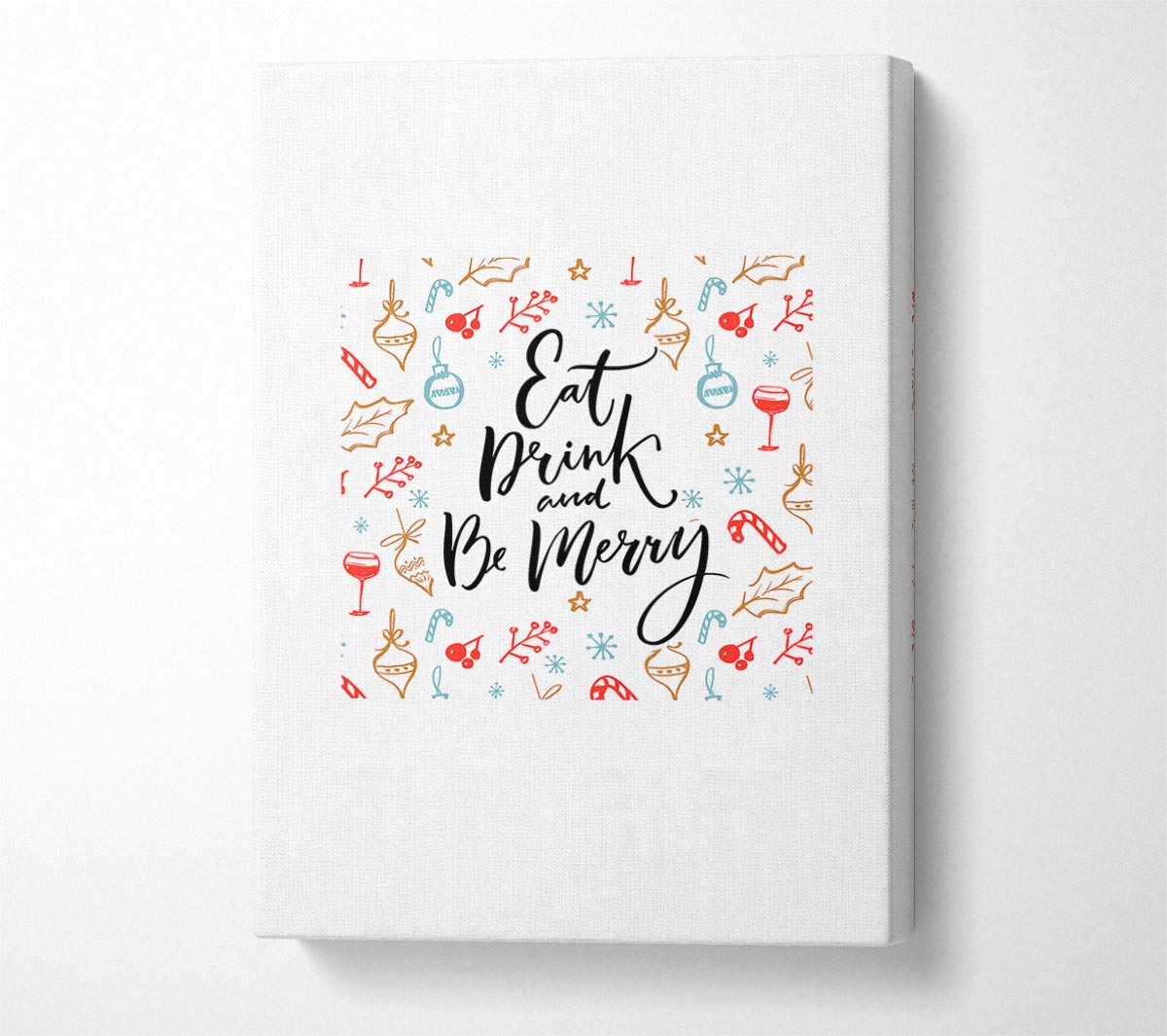 Eat Drink And Be Merry Canvas Wall Art