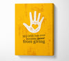 No One Has Ever Become Poor Canvas Wall Art