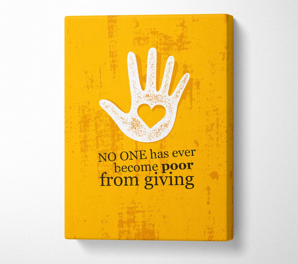 No One Has Ever Become Poor Canvas Wall Art