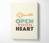 Open Your Heart Canvas Wall Art