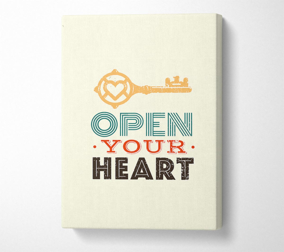 Open Your Heart Canvas Wall Art