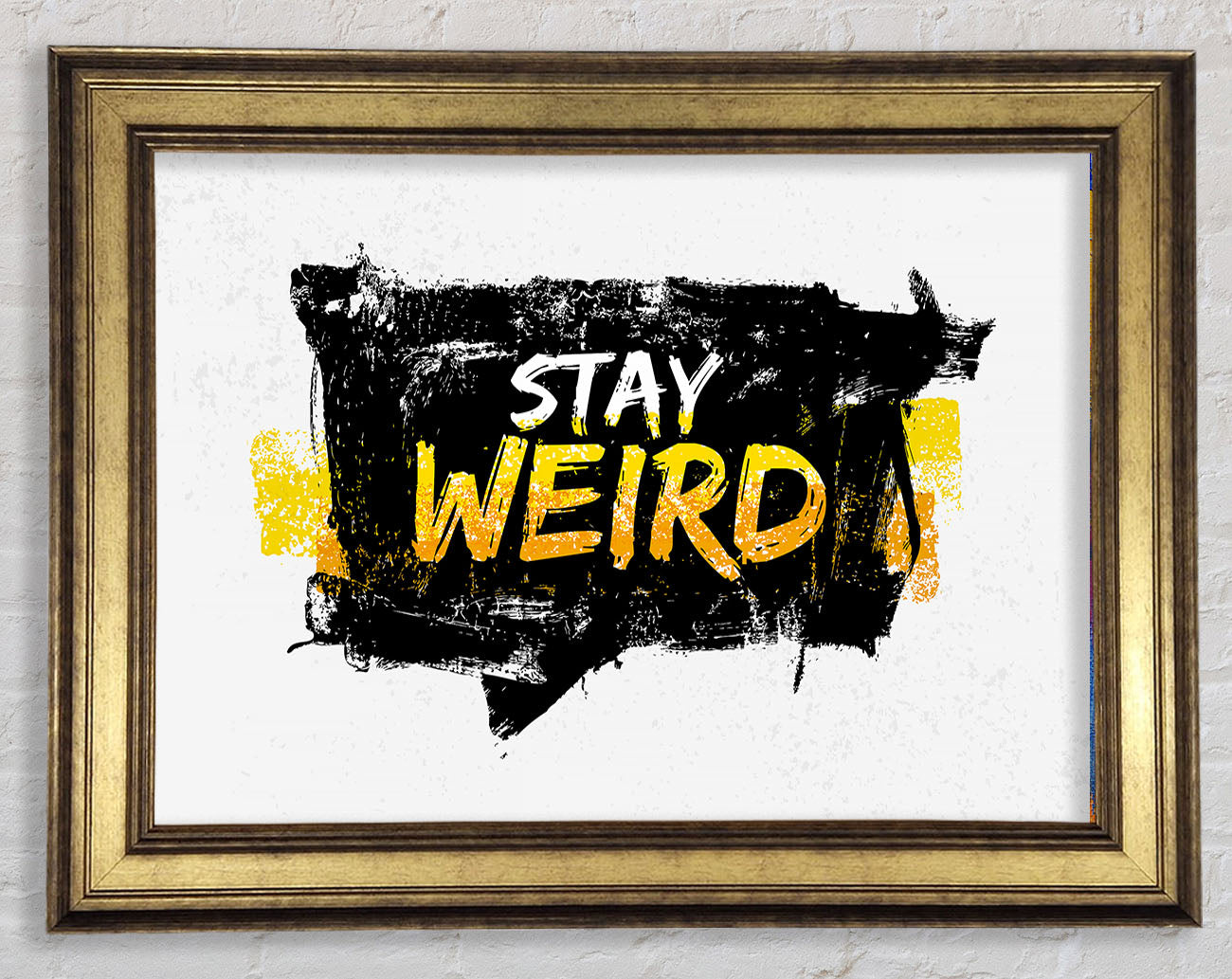 Stay Weird Framed Print