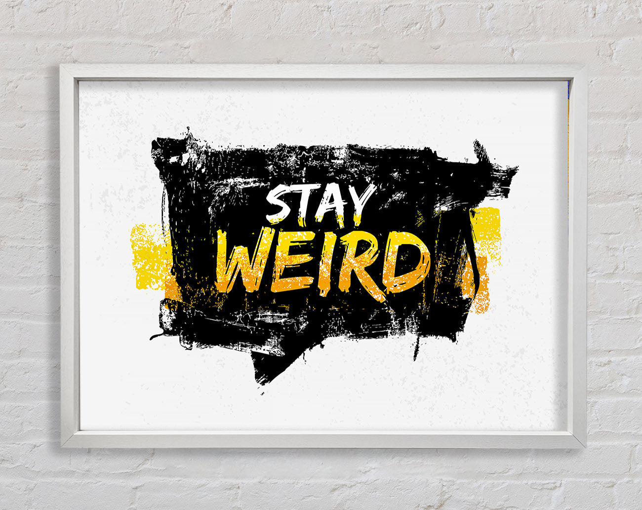 Stay Weird Framed Print